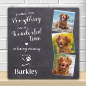 Plaque Photo Mémorial pour chien de compagnie - Don de perte po