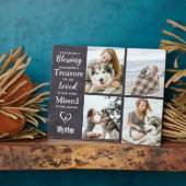 Plaque Photo Mémorial pour chien familier Souvenir de perte d'a (Côté)