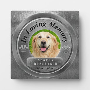 Plaque Photo Mémorial pour chien ou chat