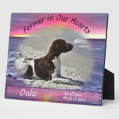 Plaque Photo Mémorial pour un animal de compagnie dans nos cœur (Côté)