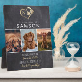 Plaque Photo Mémorial Préféré Bonjour Au revoir le plus dur (Côté)