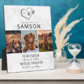 Plaque Photo Mémorial préféré Bonjour Au revoir le plus dur Mém (Côté)