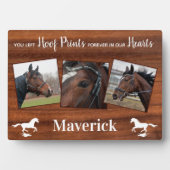 Plaque Photo Mémorial Rustique Horse (Devant)