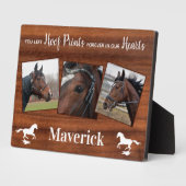 Plaque Photo Mémorial Rustique Horse (Côté)