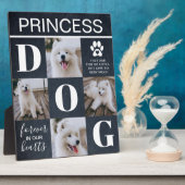 Plaque Photo Mémorial rustique pour chien en ardoise avec 4 pho (Côté)