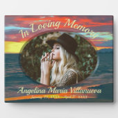 Plaque Photo Memorial Sunset Day 1490 (Devant)