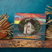 Plaque Photo Memorial Sunset Day 1490 (Côté)