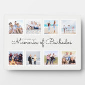 Plaque Photo Memories of Vacation Photo Collage Keepsake (Devant)