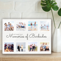 Memories of Vacation Photo Collage Keepsake