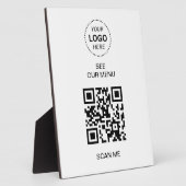 Plaque Photo Menu Code QR | Créez votre propre contact moderne (Côté)