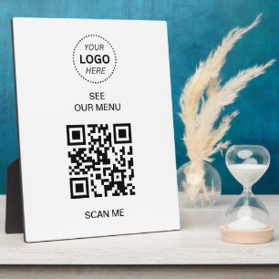 Plaque Photo Menu Code QR Créez votre propre contact moderne
