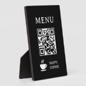 Plaque Photo Menu QR Code Restaurant | 5" x 7" (Côté)