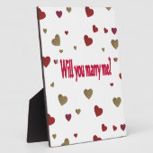 Plaque Photo M'épouseras-tu ? (Côté)
