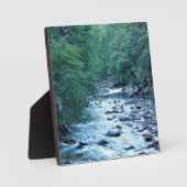 Plaque Photo Merced river by Happy Isles, Yosemite, CA (Recto)