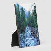 Plaque Photo Merced river by Happy Isles, Yosemite, CA (Côté)