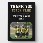 Plaque Photo Merci Coach Nom de l'équipe Photo (Devant)