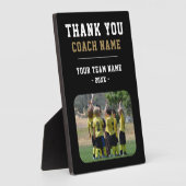 Plaque Photo Merci Coach Nom de l'équipe Photo (Côté)
