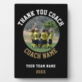 Plaque Photo Merci Coach Nom de l'équipe Photo (Devant)