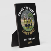 Plaque Photo Merci Coach Nom de l'équipe Photo (Côté)