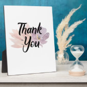 Plaque Photo Merci Favor Floral (Côté)