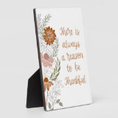 Plaque Photo Merci Fleurs et Feuilles (Côté)