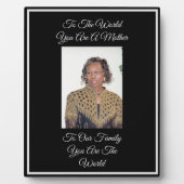 Plaque Photo Mère (Devant)