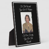 Plaque Photo Mère (Côté)