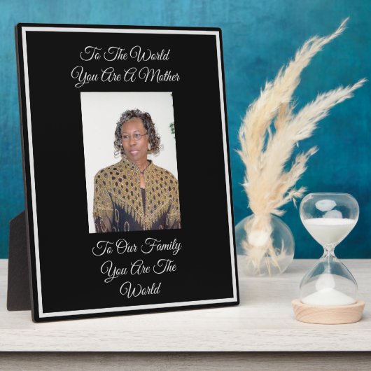 Plaque Photo Mère (Côté)