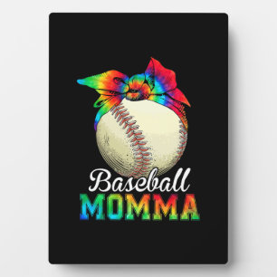Plaque Photo Mère Art Baseball Momma Anniversaire