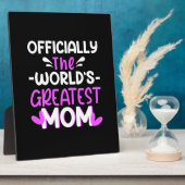 Plaque Photo Mère Art Le Monde Plus Grande Maman (Côté)