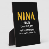 Plaque Photo Mère Art Nina Définition (Côté)