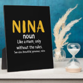 Plaque Photo Mère Art Nina Définition (Côté)