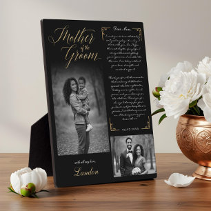 Plaque Photo Mère de la chambre Noir Photos Mariage Keepsaké