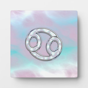 Plaque Photo Mère de style Pearl Cancer Symbole Astrologie