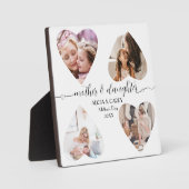 Plaque Photo Mère Fille Script Amour Keepsaké Collage Cadeau (Recto)