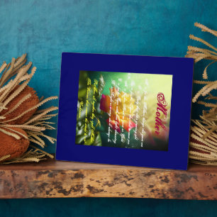 Plaque Photo Mère M est pour Million de choses qu'elle m'a donn