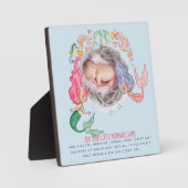 Plaque Photo Mermaids PHOTO Nouveau bébé (Recto)