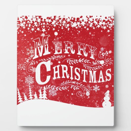 Plaque Photo Merry Christmas (Devant)