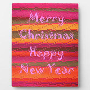 Plaque Photo Merry Christmas Happy