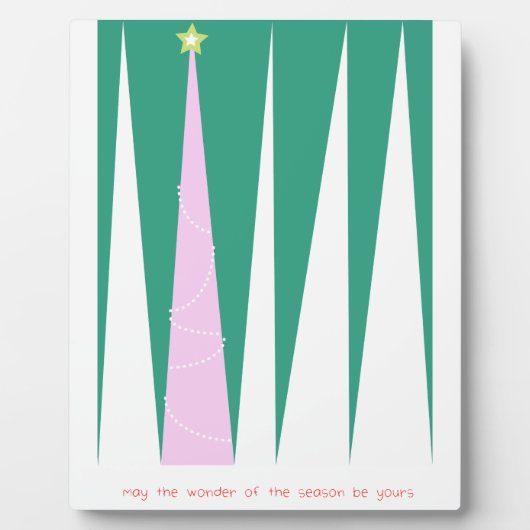 Plaque Photo Merveilleuse de la saison Arbre de Noël (Devant)