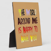 Plaque Photo Message d'accueil puissant : un devis motivant (Côté)