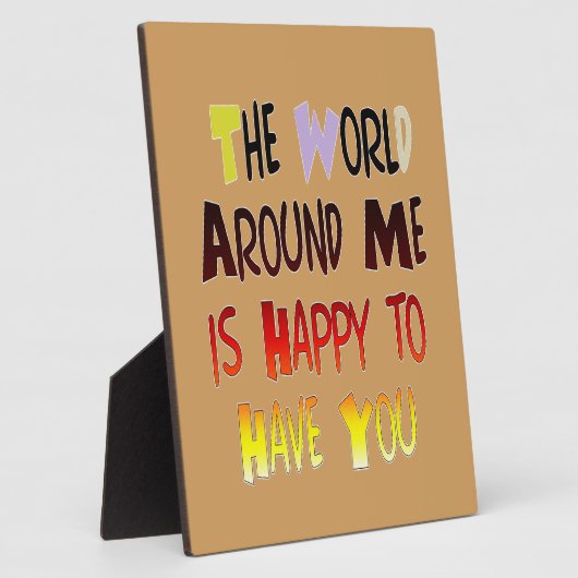 Plaque Photo Message d'accueil puissant : un devis motivant (Côté)