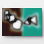 Plaque Photo Message dans une bouteille : Brown Abstrait, Turqu (Devant)