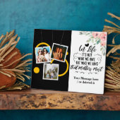 Plaque Photo Message positif pour Best Friends 3 Photos (Côté)