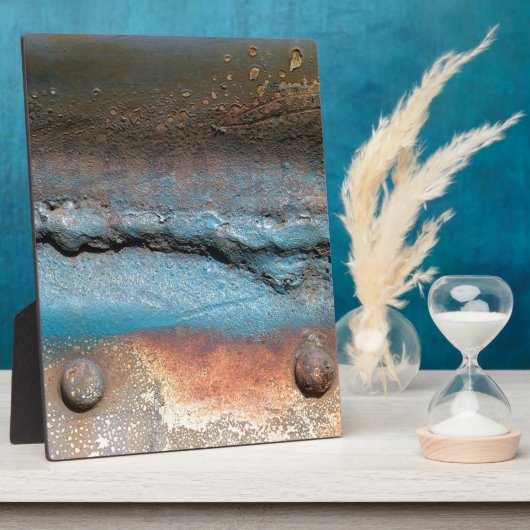 Plaque Photo Métal oxydé (Côté)