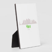 Plaque Photo Miami, floride skyline (Côté)