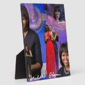 Plaque Photo Michelle Obama (Côté)