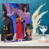 Plaque Photo Michelle Obama (Côté)
