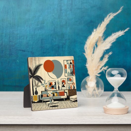 Plaque Photo Mid Century Interior Design Eclipse Livingroom (Insitu)