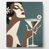 Plaque Photo Mid Century Modern Art The Martini DIva (Devant)